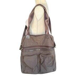 Kipling Camryn Women's Brown Nylon Laptop Travel Weekender Crossbody Bag